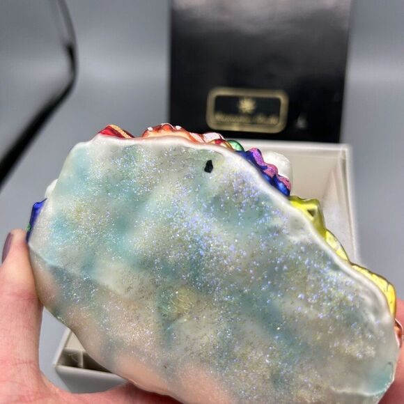 Christopher Radko Ornament‎ with Box Santa Sleigh Glass Trim A Tree-O Glitter - Picture 6 of 14